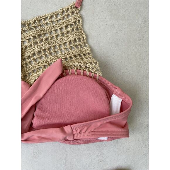 Bikini Lab Swim Bikini Halter Crochet Swimwear - Picture 8 of 10